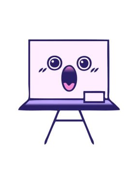 Beyaz bir levhanın gölgeli çizgi filminin hareketli animasyonu