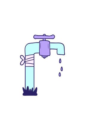 Çizgi film eski su çeşmesinin animasyonunu açıyorum.