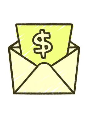 Para Gönderilmiş Tebeşir Çiziminin renk animasyonu değişiyor