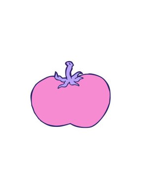 Çizgi film domatesinin hareketli animasyonu