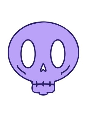 Ürkütücü kafatasının hareketli animasyonu