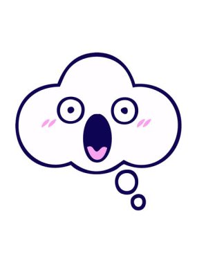 Bir düşünce baloncuğu tasarımının neon ışık efekti animasyonu