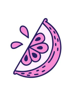 Dövmenin hareketli animasyonu geleneksel limon dilimi tarzında.