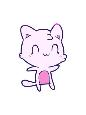 Çizgi film Mutlu Kedi Tasarımı 'nın animasyonunu aç.