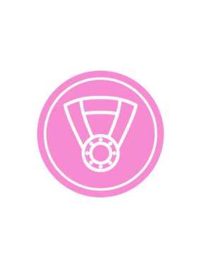 Madalya ödülü dairesel simgesinin satış flaş animasyonu