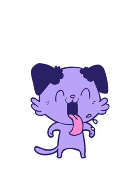 Çizgi film soluyan köpek tasarımının animasyonunu genişletiyor