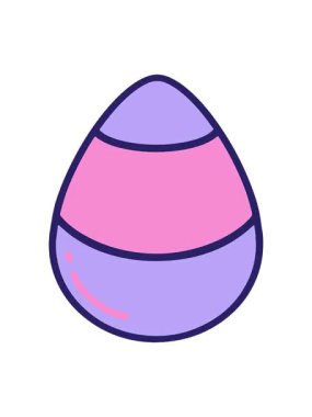 Hoş paskalya yumurtalarının titreyen hareketli animasyonu