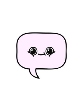 Konuşma baloncuğu çizgi filminin satış animasyonu