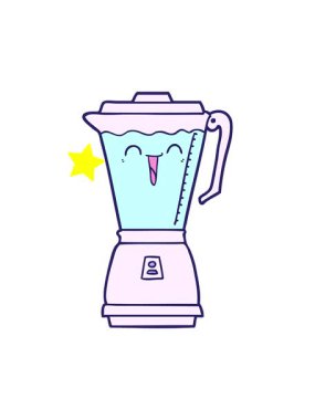 Parlayan yıldızlar çizgi film yemek işlemcisi tasarımının animasyonunu etkiler