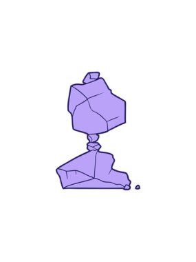 Çizgi film taşlarının satış animasyonu