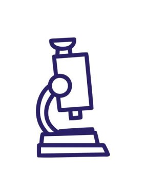 Mikroskop ve kaydırma sembolü simgesinin canlandırmasını bob ve duraklat