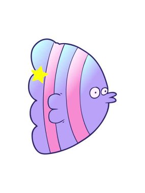 Parlayan yıldızlar egzotik balıkların animasyonunu etkiler.