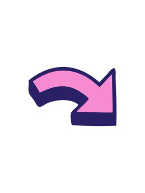 sevimli ok karikatürünün radyoaktif parlayan animasyonu