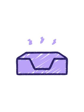 In Tray Tebeşir Çiziminin radyoaktif parlayan animasyonu