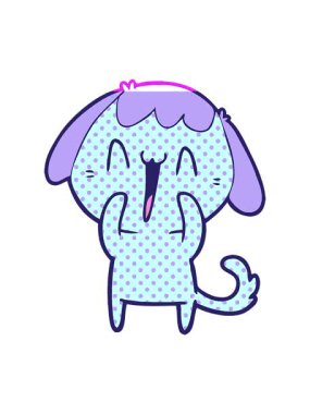 Çizgi filmlerdeki kıkırdayan köpeğin animasyonunu aç.