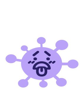 Utanç verici virüs dizaynının hareketli animasyonu