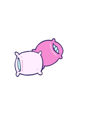 Yastık karalamalarının yatay titreşimli animasyonu