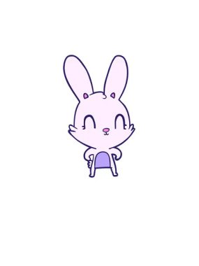 Tavşan çizgi film görüntüsünün yükselişi ve yüzüşü