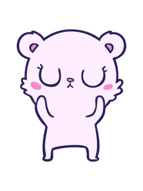 Mutlu kutup ayısı çizgi filminin animasyonunu salla ve durdur