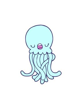 Komik denizanasının hareketli animasyonu