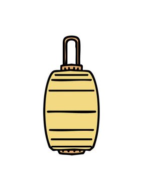 Japon zanaat tasarımında parlayan kağıt fenerin basınçlı animasyonu