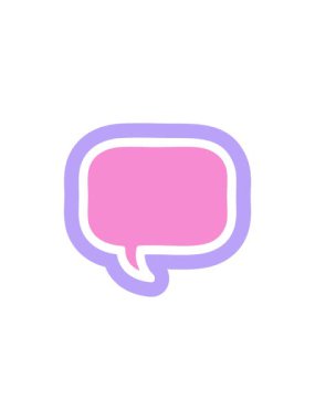 Konuşma balonu simgesinin satış flaş animasyonu