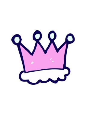 Çizgi film taç sembolünün neon ışık efekti animasyonu