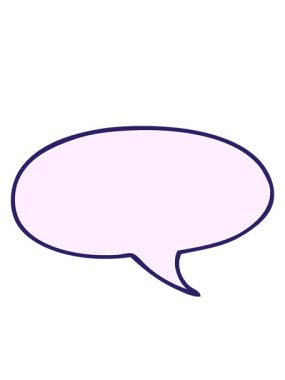 karikatür karalama konuşma balonunun hareketli animasyonu