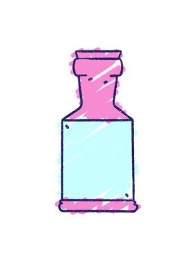 Şişe Tebeşiri Çiziminin Animasyonunu Durdur ve Durdur