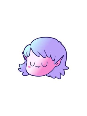 Elf kız çizgi filminin gösterişli satış animasyonu