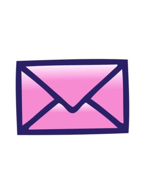 Kağıt zarfın karikatürünün hareketli animasyonu