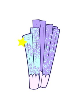 Parlayan yıldızlar çizgi film pırasalarının animasyonunu etkiler.