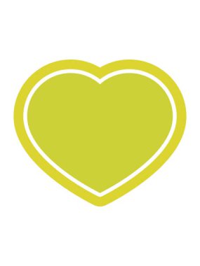 Kalp sembolü grafik illüstrasyon simgesinin renk animasyonu değişiyor