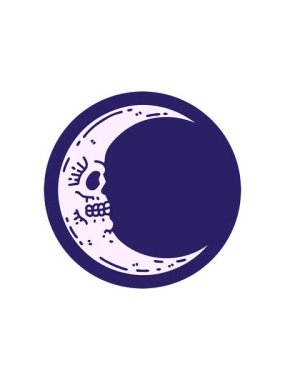 Kafatası uydusunun ikonik dövme biçiminin canlandırma efekti