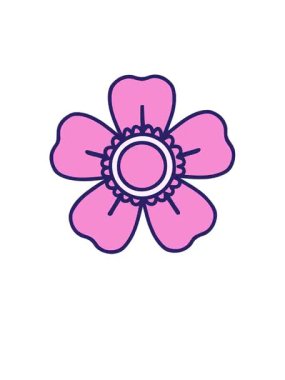 Dövme stili dekoratif çiçeğin yükselişi ve yüzdürülüşü