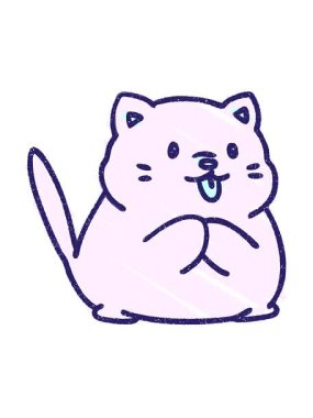 Kedi Chalky Çiziminin hareketli animasyonu