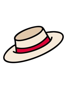 geleneksel Brezilya şapkasının animasyonunu salla ve durdur