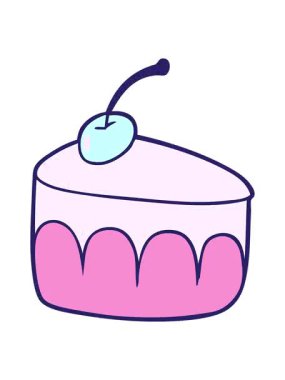 Çizgi film leziz tatlısının canlandırma efekti