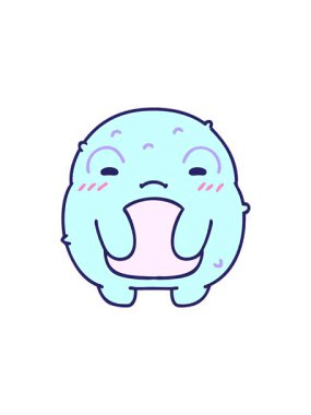 Radyoaktif ışıldayan bir çizgi film karakurbağası.