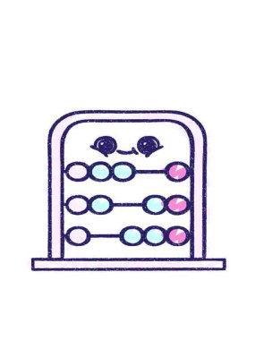 Abacus Tebeşir Çizim Tasarımı 'nın hareketli animasyonu