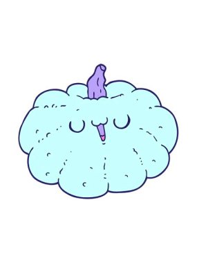 Mutlu balkabağı çizgi filminin titreşimli animasyonu