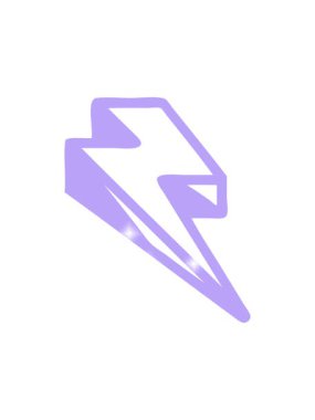 Şimşek yıldırımı simgesinin simge etkisi