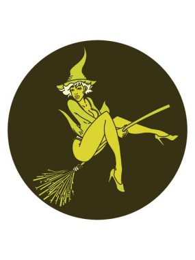 Dövmenin renk animasyonunu geleneksel poster cadısı stilinde değiştirmek