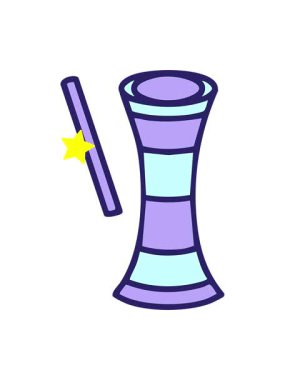 Parıldayan yıldızlar Brezilya Reco müzik enstrümanının animasyonunu etkiler