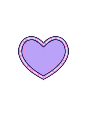 Dövmenin geleneksel kalp stilinde parlayan radyoaktif animasyonu