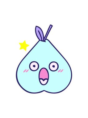 Parlayan yıldızlar armut çizgi filminin animasyonunu etkiler.