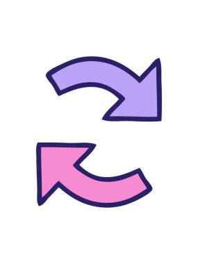 Yön okunun sevimli çizgi filminin efekt canlandırmasını göster