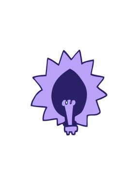 Dikkat çekici çizgi film ampulü animasyonu