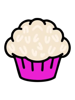 Geleneksel Brezilya hindistancevizi mantarlı tatlısının hareketli animasyonu