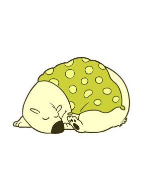 Uyuyan kutup ayısının renk animasyonu değişiyor.